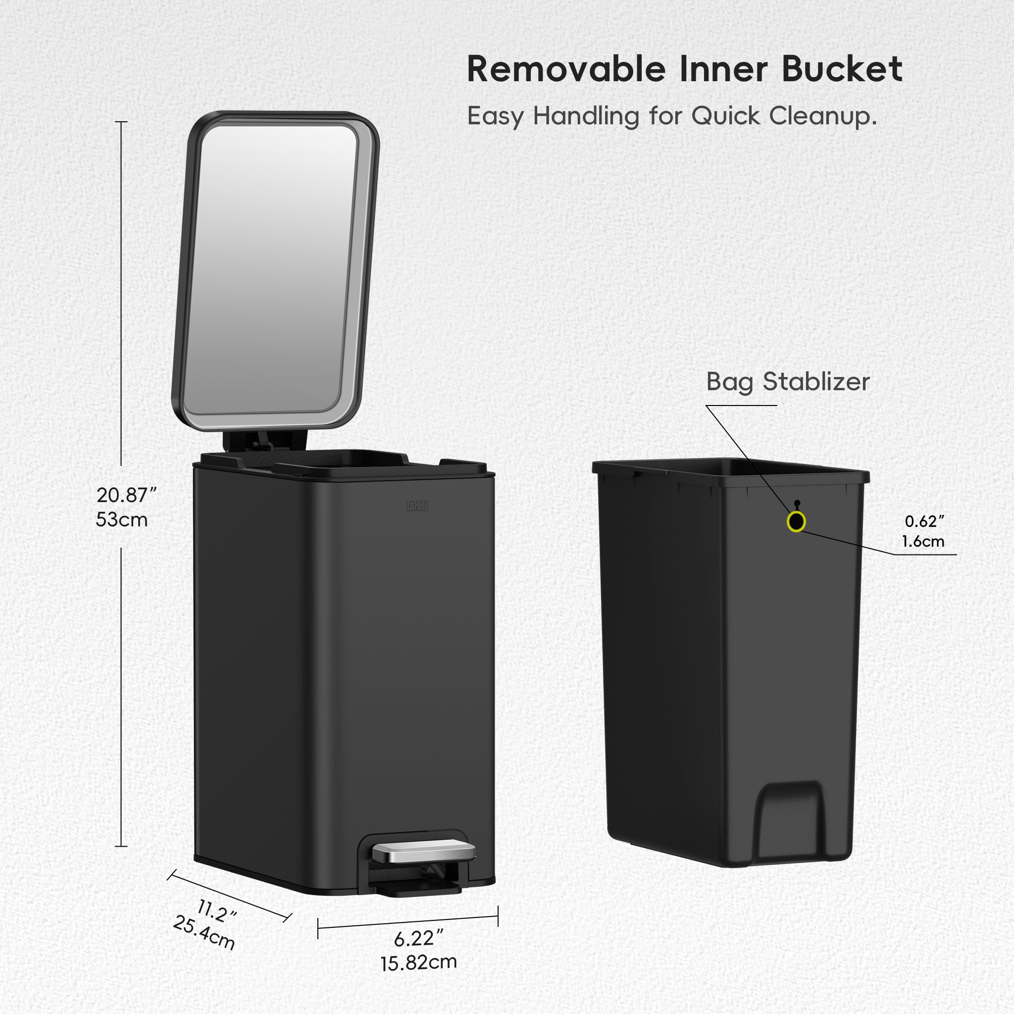 eko-stella-6l-1-6-gal-small-bathroom-step-trash-can-matte-black image 7