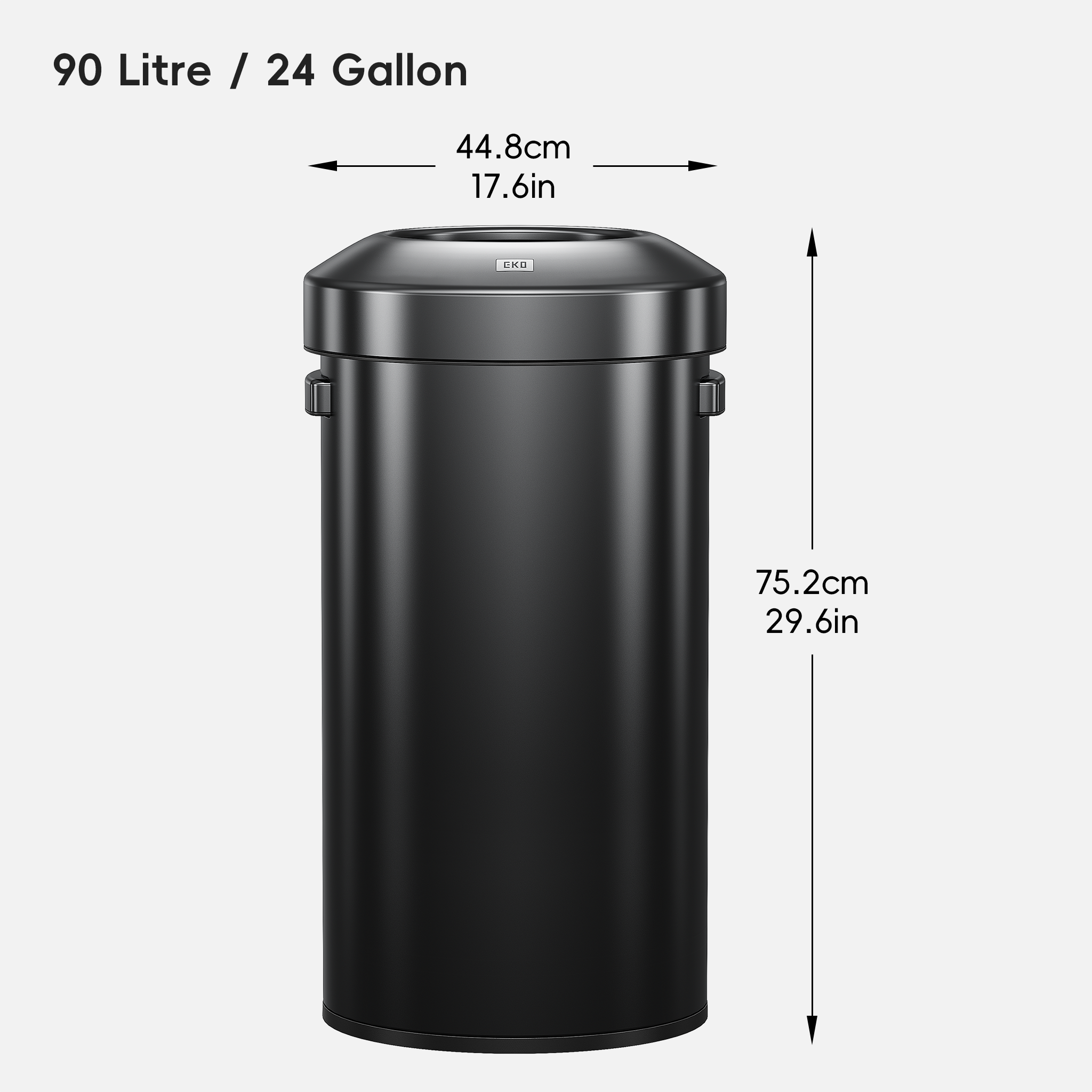 eko-urban-round-open-top-can-90l-23-7-gallon-black-stainless-steel image 8