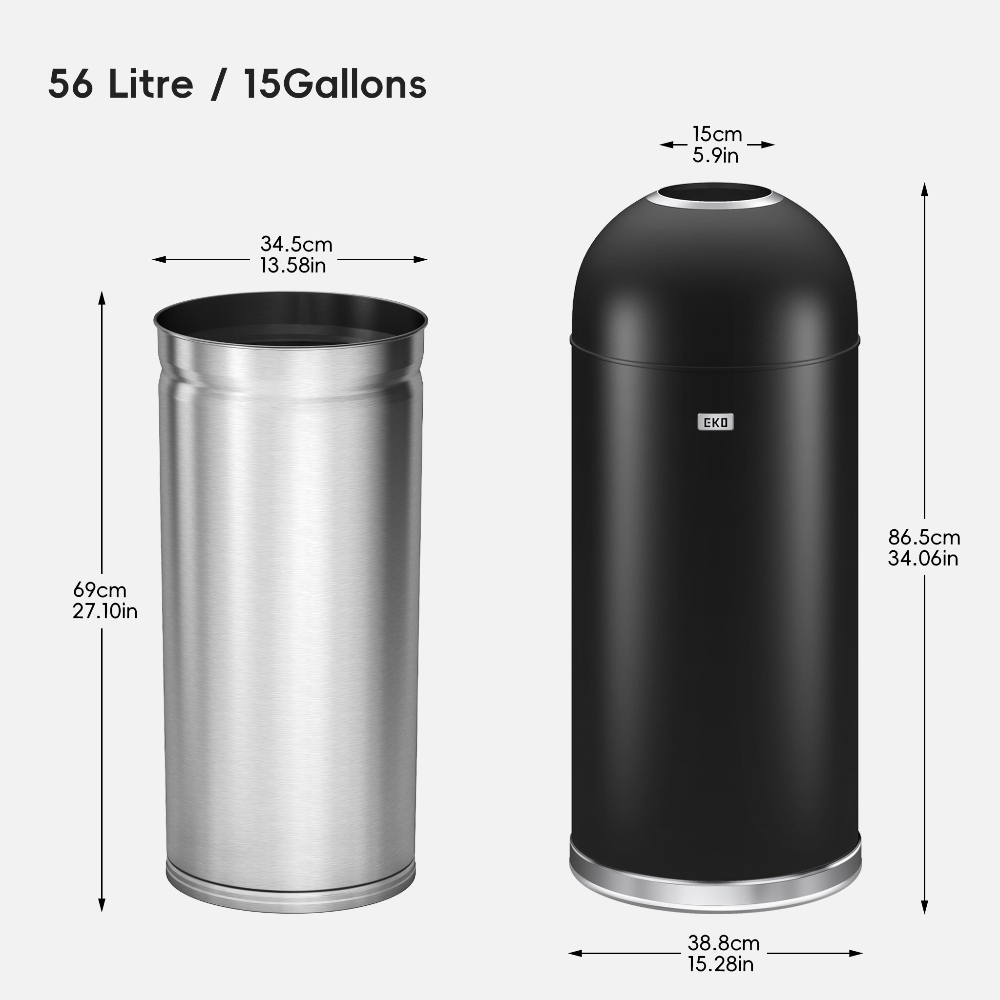 eko-eternal-round-open-top-commercial-grade-trash-can-56l-14-7-gal image 6