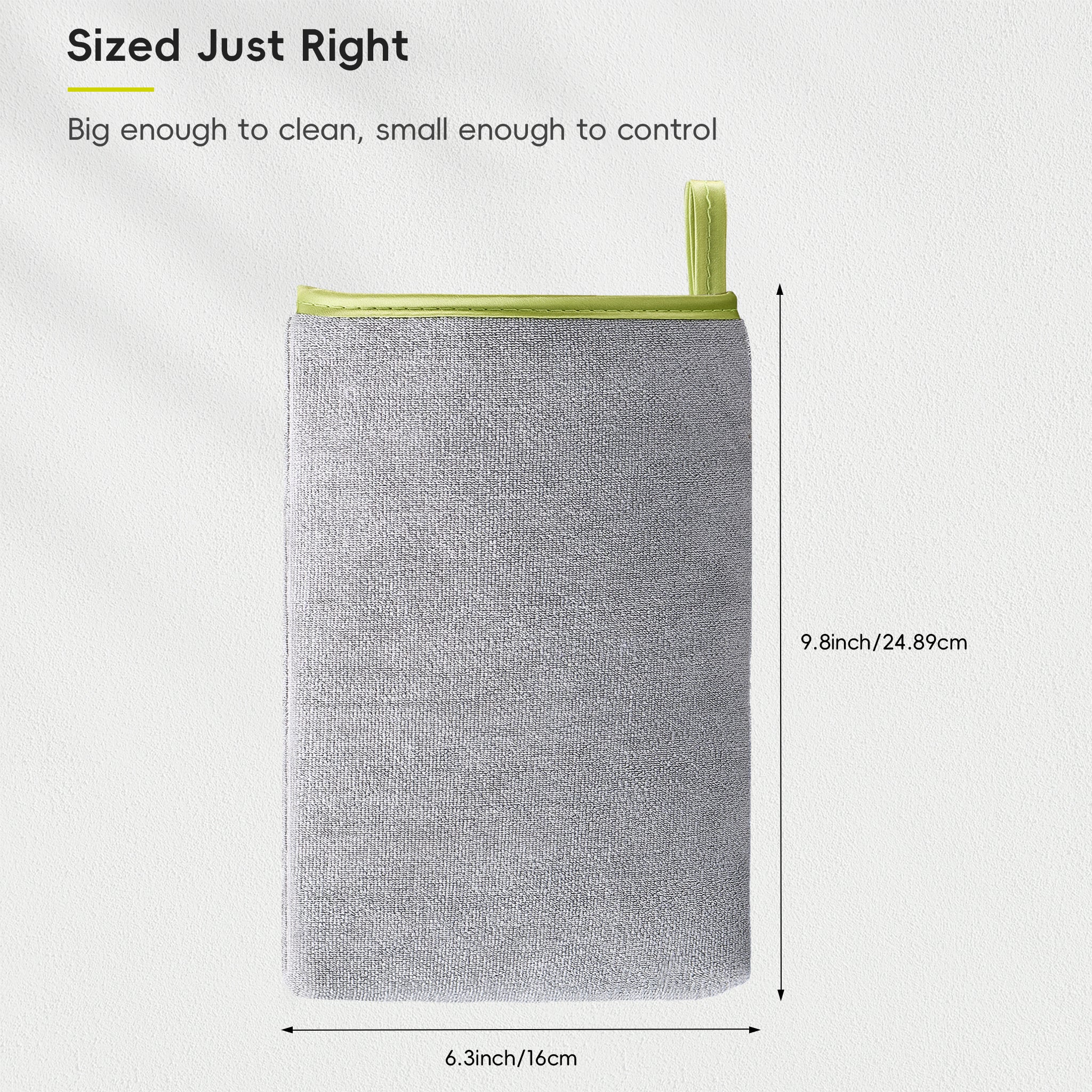 eko-microfibre-cleaning-mitt-for-stainless-steel-lint-free-reusable-dual-sided image 3
