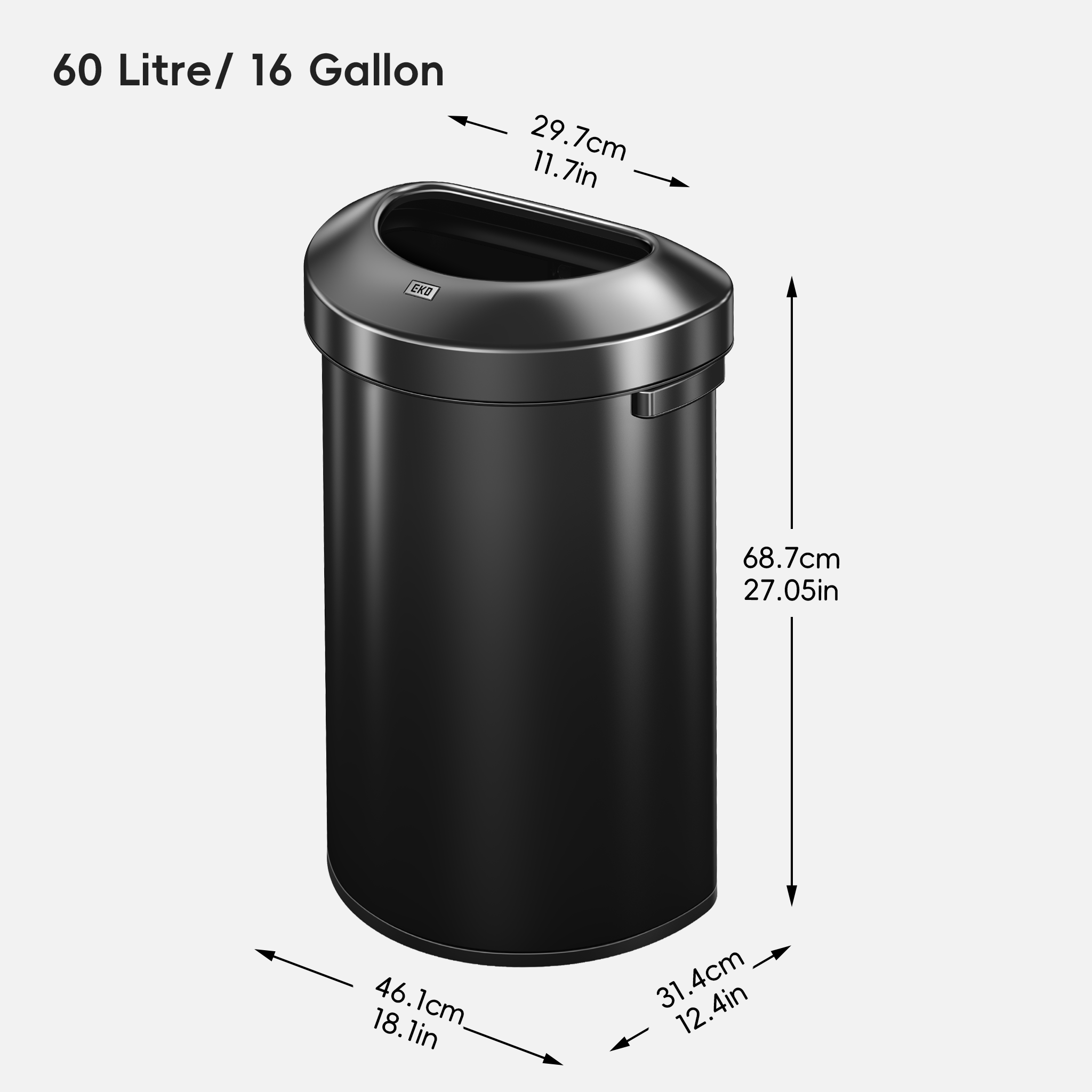 eko-urban-semi-round-open-top-can-commercial-grade-60l-16-gal-matte-black image 8