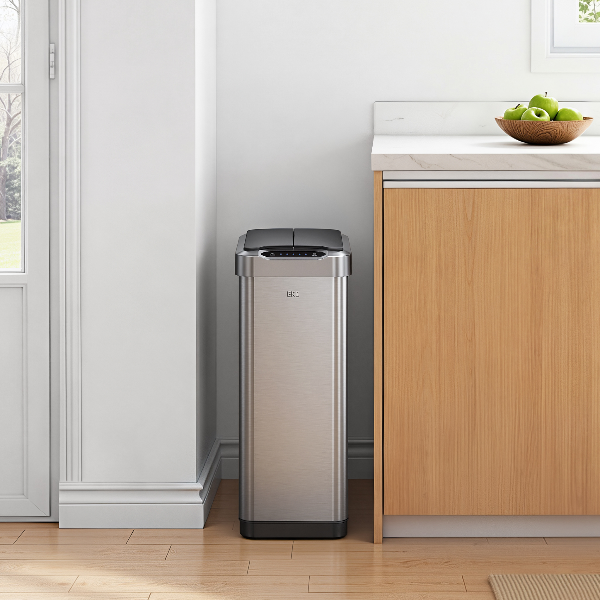 eko-phantom-t-50l-13-2-gal-motion-sensor-trash-can-with-dual-wing-lid image 2