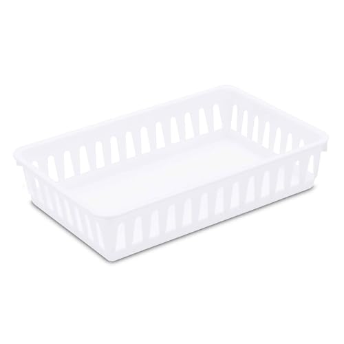 sterilite-storage-tray-24-pack-plastic-basket-organizer-for-drawers-shelves-bath image 7