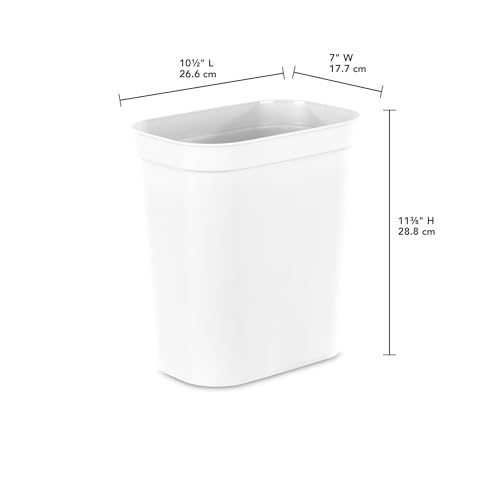 sterilite-2-5-gallon-vanity-wastebasket-small-open-top-trash-can-for-the-bathroo image 7