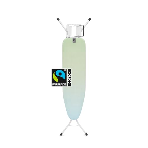 brabantia-compact-ironing-board-with-steam-iron-rest-size-a-fairtrade-cover-adju image 8