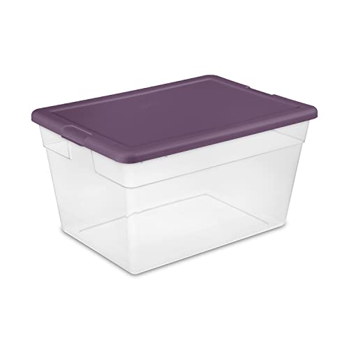 sterilite-stackable-56-quart-storage-tote-with-secure-latching-lid-and-built-in- image 5