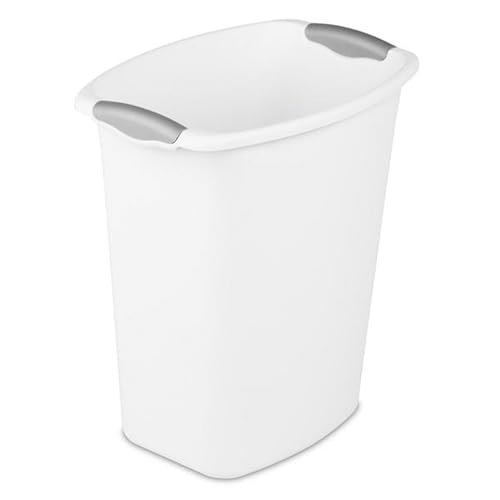 sterilite-3-gallon-wastebasket-with-titanium-inserts-6-pack-white image 8
