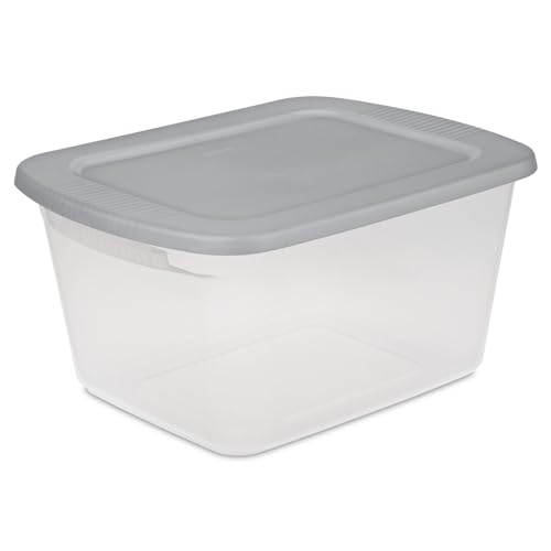 sterilite-60-qt-storage-box-set-with-clear-bases-and-gray-lids-stackable-plastic image 8