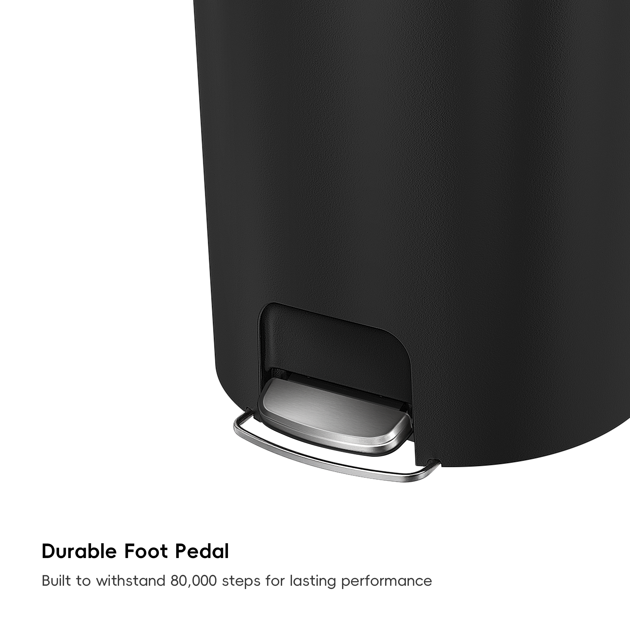 eko-hana-semi-round-55l-14-5-gallon-step-trash-can-with-wheels-black image 4