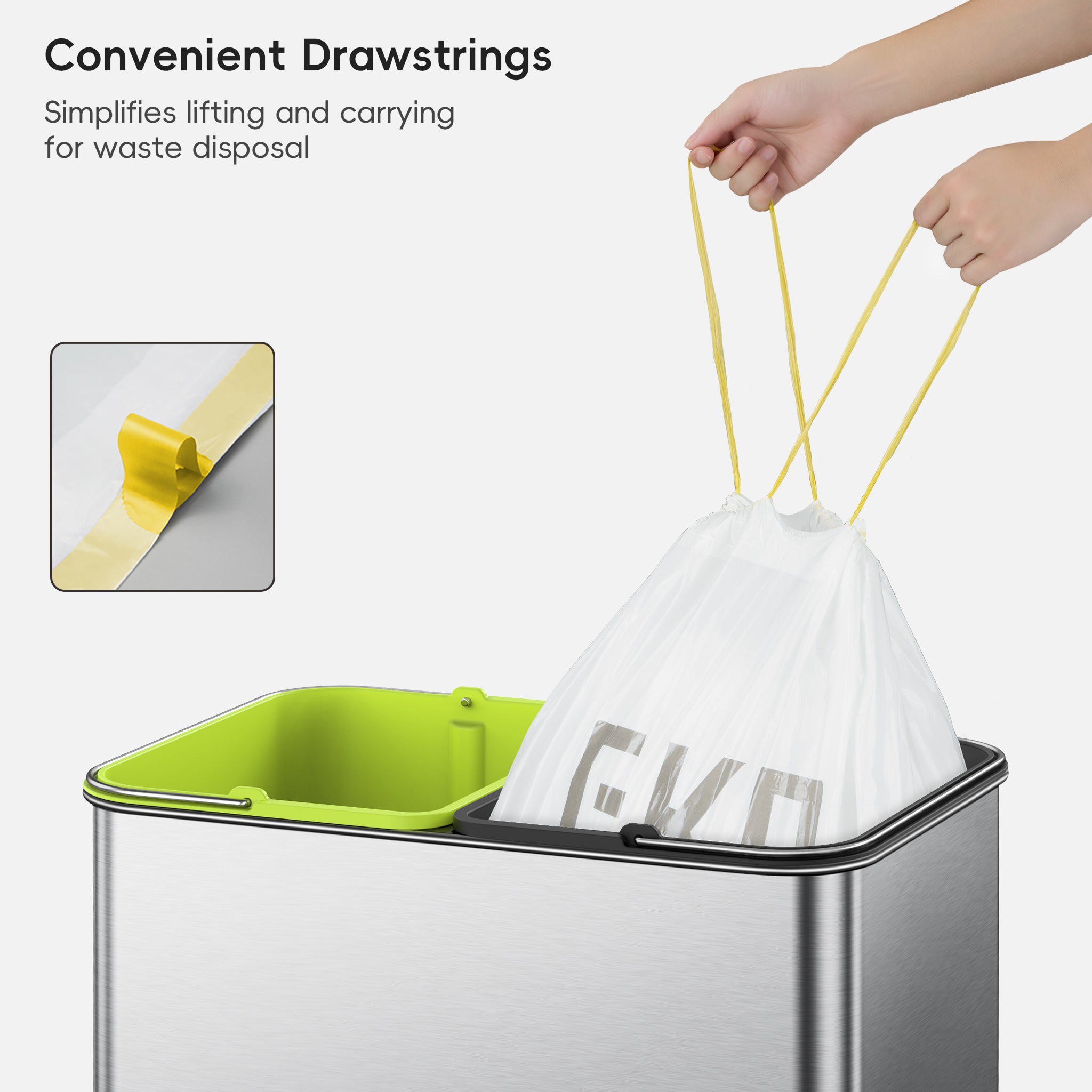 eko-code-k-9-3-gallon-easy-dispense-roll-trash-bags-440-count-1-mil-durable-draw image 3