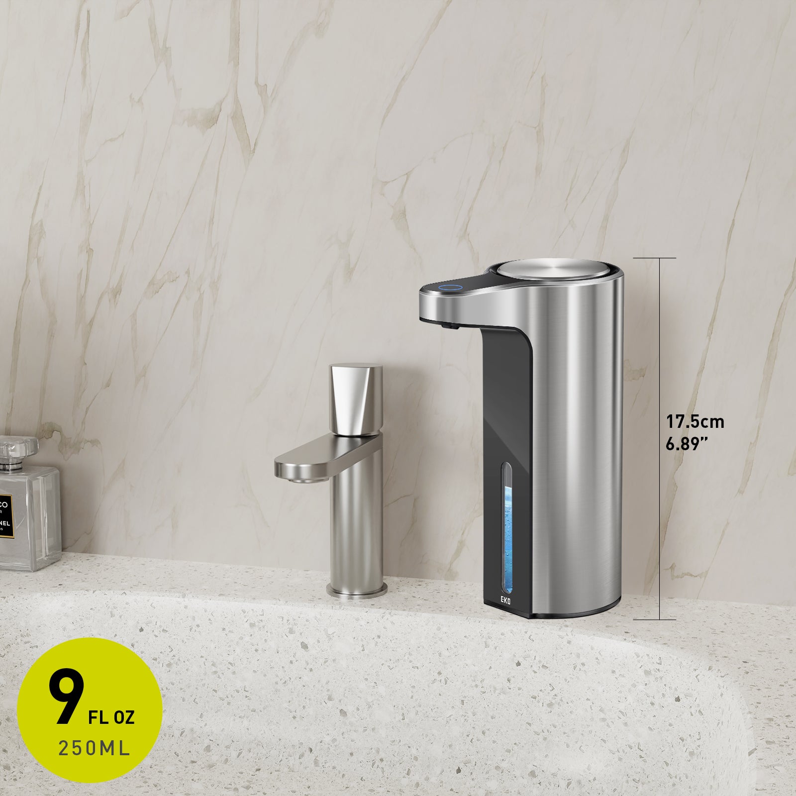 eko-aroma-smart-foaming-soap-dispenser-stainless-steel image 2