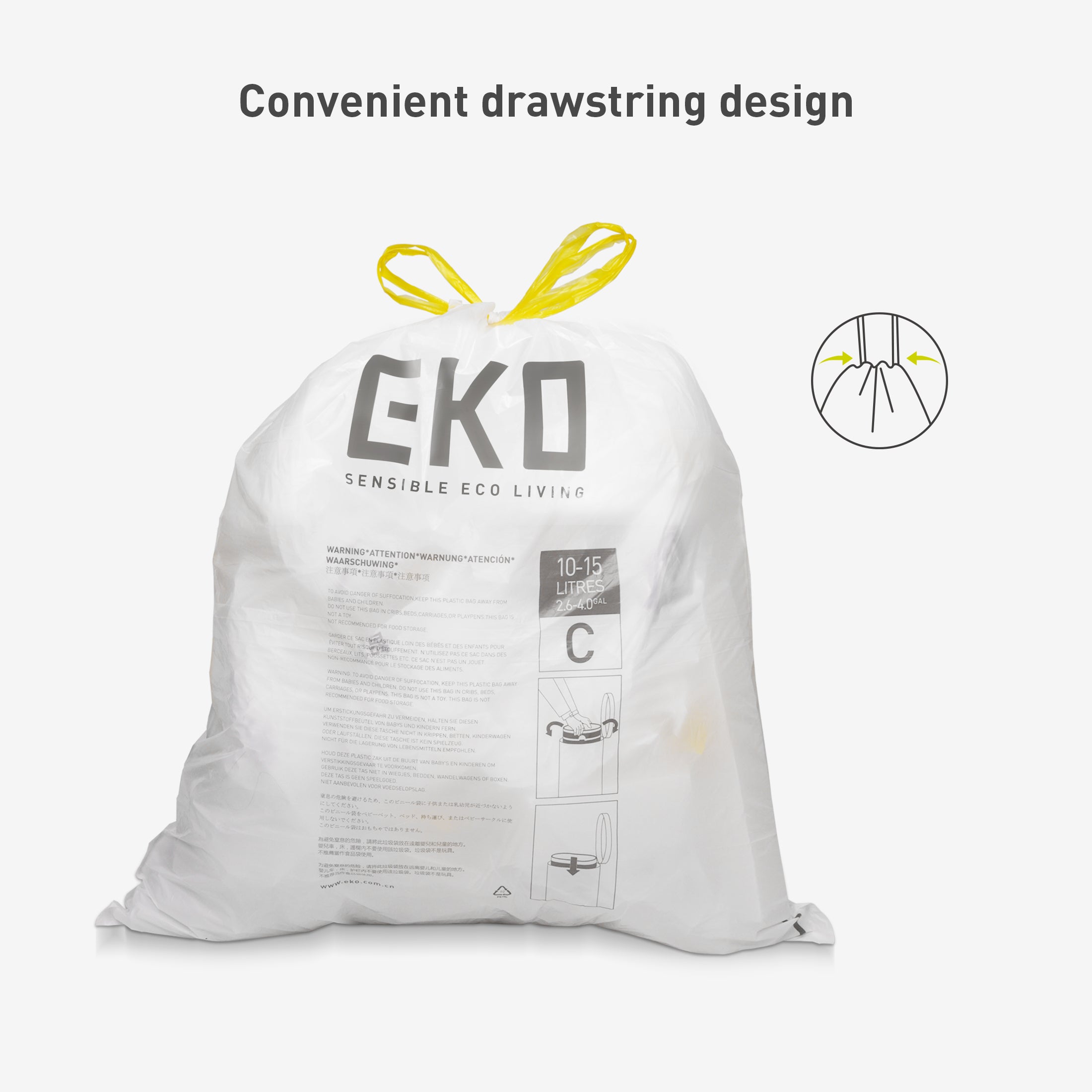 eko-code-c-4-gallon-drawstring-trash-bags-80-count-1-mil-thick-leakproof image 4