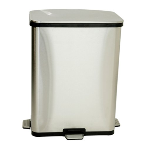 itouchless-autostep-13-gallon-stainless-steel-automatic-step-trash-can-with-odor image 4