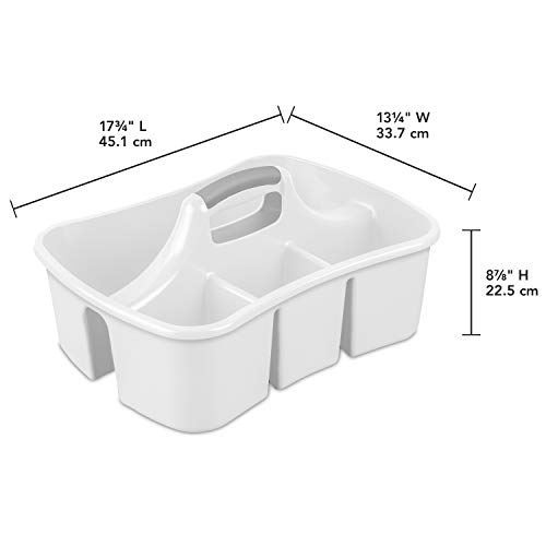 sterilite-divided-ultra-caddy-6-pack-plastic-storage-tote-for-under-sink-bathroo image 8