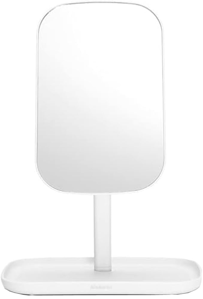 brabantia-renew-360-adjustable-vanity-mirror-with-stand-storage-tray-white image 1