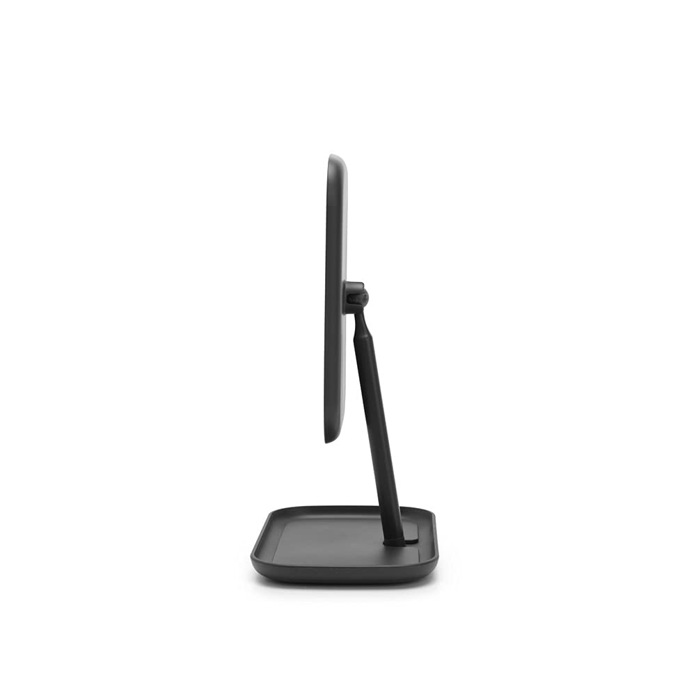 brabantia-renew-360-adjustable-vanity-mirror-with-stand-storage-tray-dark-grey image 5