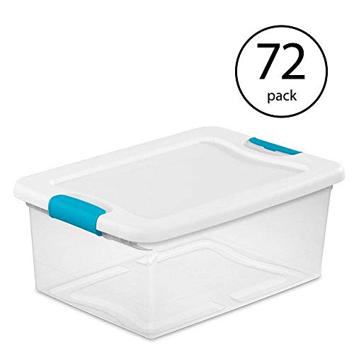 sterilite-15-quart-clear-stackable-latching-storage-box-72-pack-versatile-organi image 8