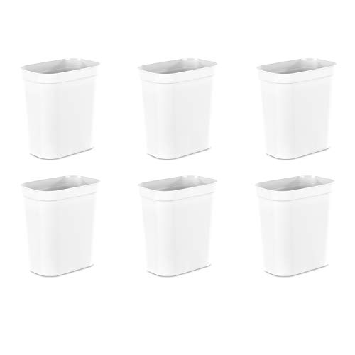 sterilite-2-5-gallon-vanity-wastebasket-small-open-top-trash-can-for-the-bathroo image 5