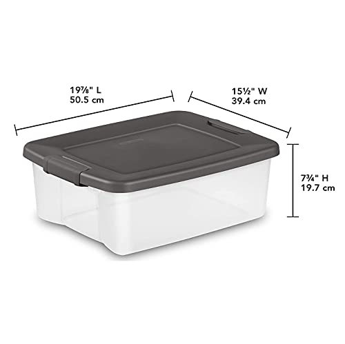 sterilite-25-quart-storage-tote-with-driftwood-lid-498-pack-fits-0155-shelving image 4