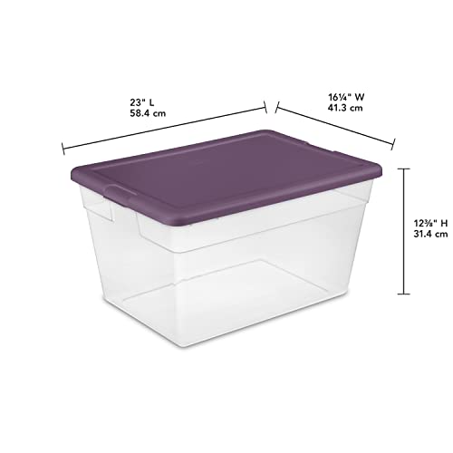 sterilite-stackable-56-quart-storage-tote-with-secure-latching-lid-and-built-in- image 8