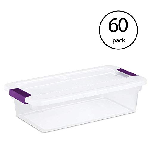 sterilite-6-quart-clearview-latch-box-storage-tote-container-60-pack image 3