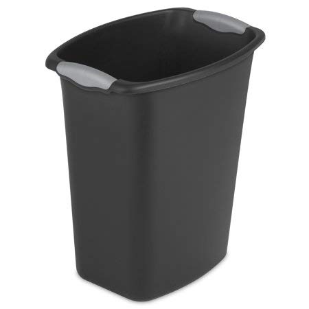 sterilite-3-gallon-wastebasket-black-6-pack image 1