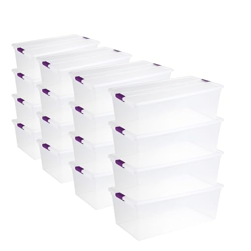 sterilite-clearview-latch-box-110-quart-stackable-storage-bins-with-latching-lid image 8