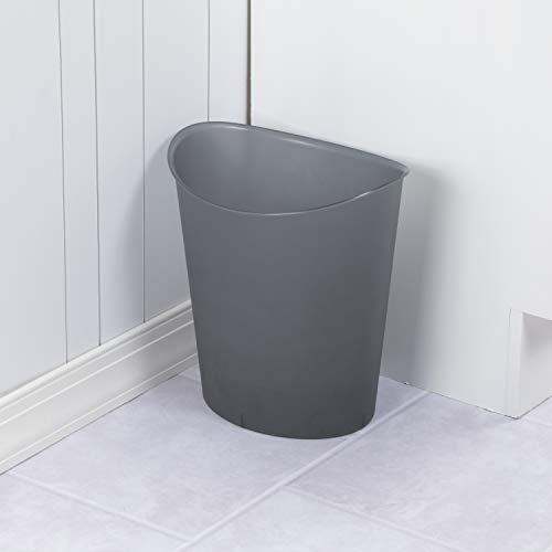 sterilite-3-gallon-oval-wastebasket-with-lid-small-plastic-trash-can-for-bathroo image 6