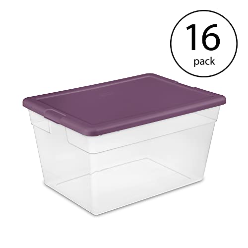 sterilite-stackable-56-quart-storage-tote-with-secure-latching-lid-and-built-in- image 6