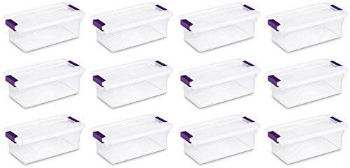 sterilite-6-qt-clearview-latch-storage-box-stackable-bin-with-latching-lid-clear image 5