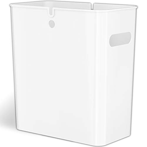 itouchless-slimgiant-4-2-gallon-slim-garbage-bin-with-handles-white image 7