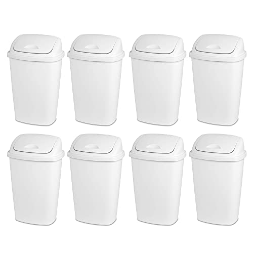 sterilite-13-2-gallon-swingtop-waste-basket-plastic-trash-can-or-recycling-bin-8 image 6