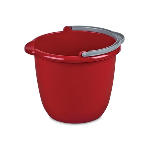 sterilite-10-qt-spout-pail-with-handle-12-pack-household-cleaning-bucket-car-was image 8