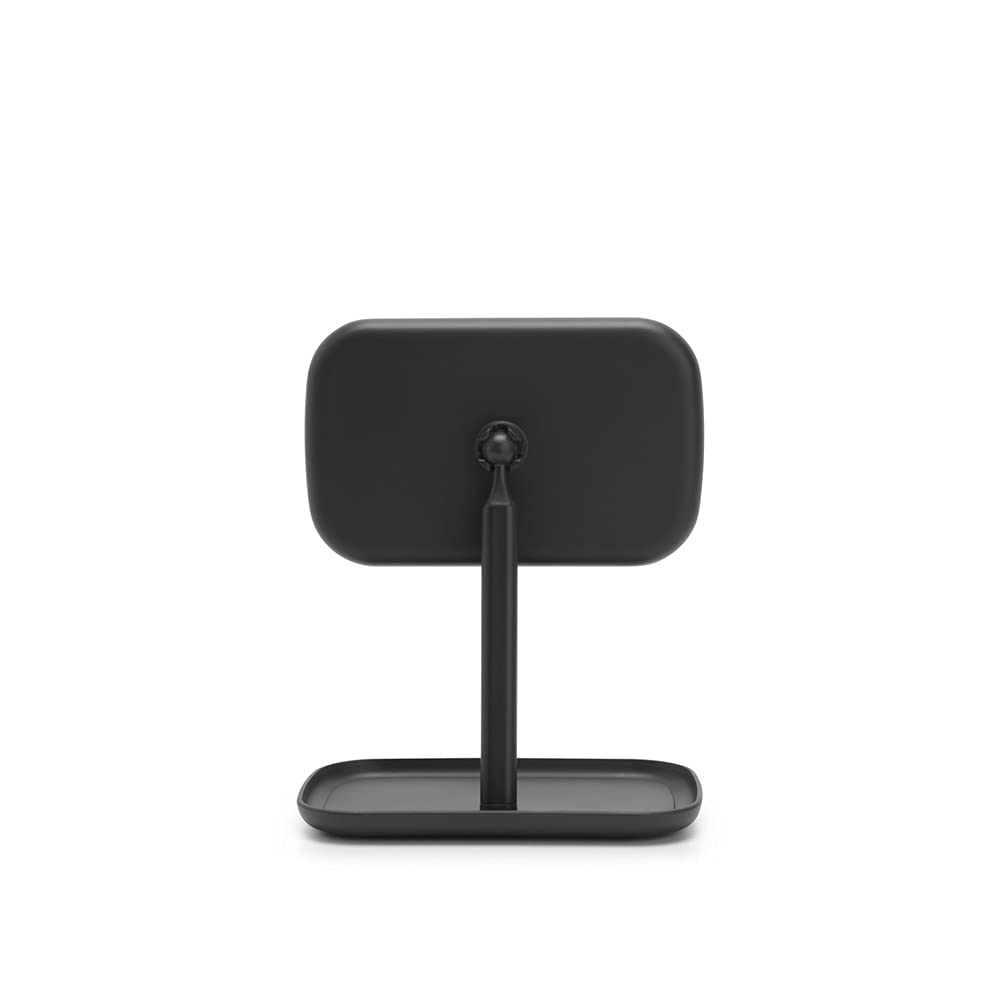 brabantia-renew-360-adjustable-vanity-mirror-with-stand-storage-tray-dark-grey image 7