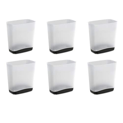 sterilite-3-3-gallon-slim-wastebasket-clear-with-gray-base image 7
