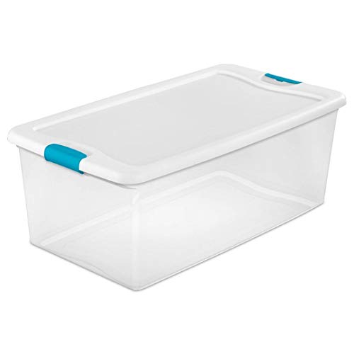 sterilite-106-quart-66-quart-clear-latching-storage-totes-with-secure-lids-4-pac image 8
