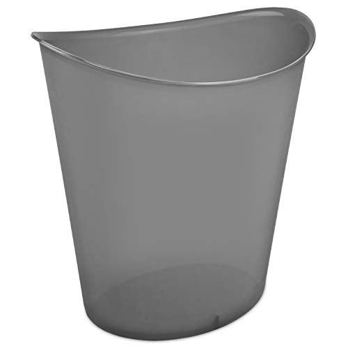 sterilite-3-gallon-oval-wastebasket-with-lid-small-plastic-trash-can-for-bathroo image 8