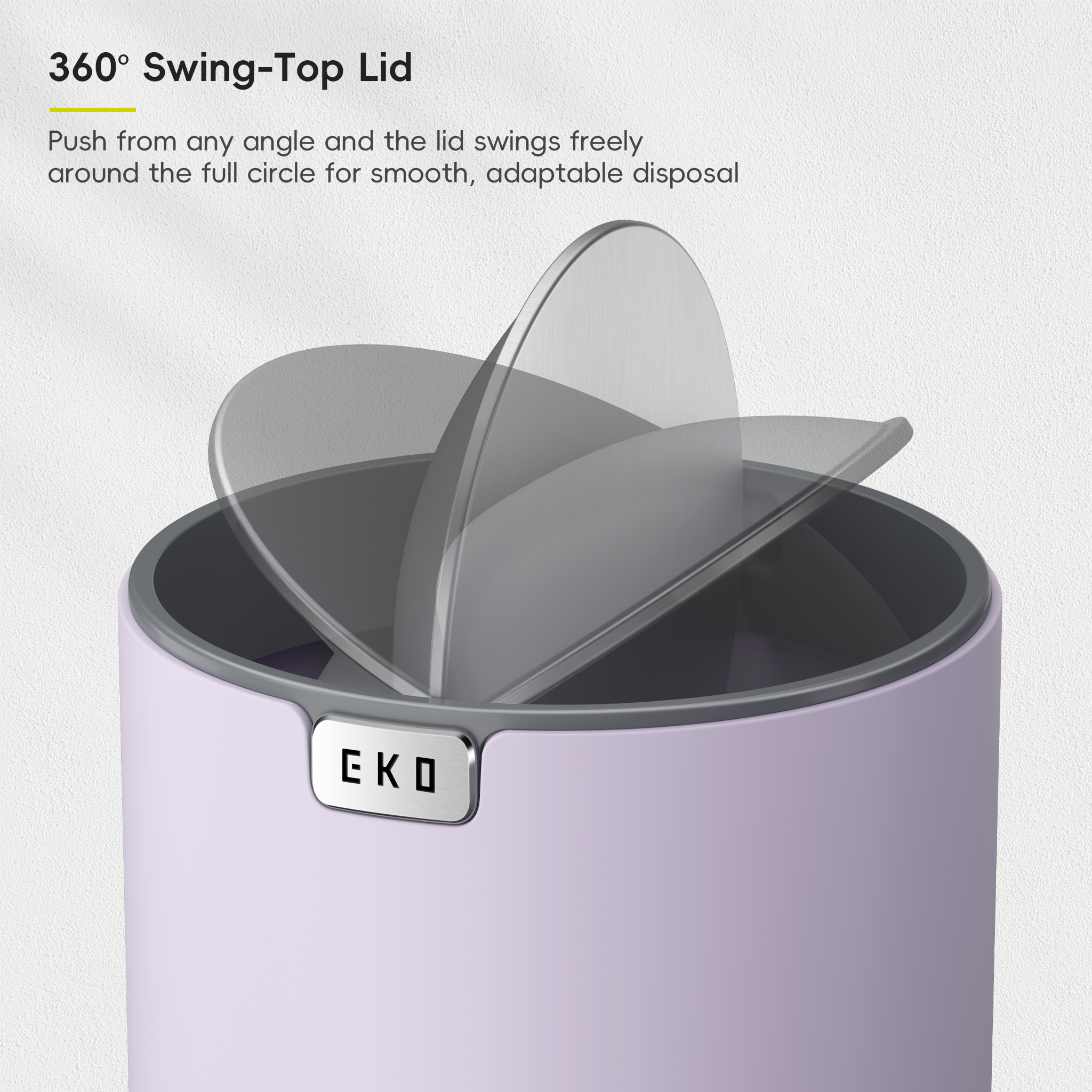 eko-fandy-table-bin-with-swing-top-lid-lavender-1-5l-0-4-gal image 6