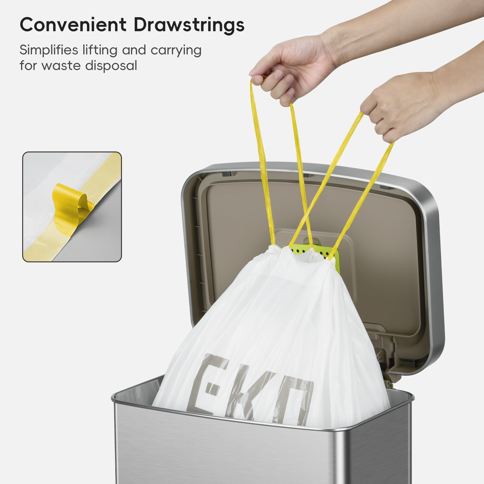 eko-code-g-21-gallon-80l-trash-bags-60-count-lemon-scent-easy-dispense image 6