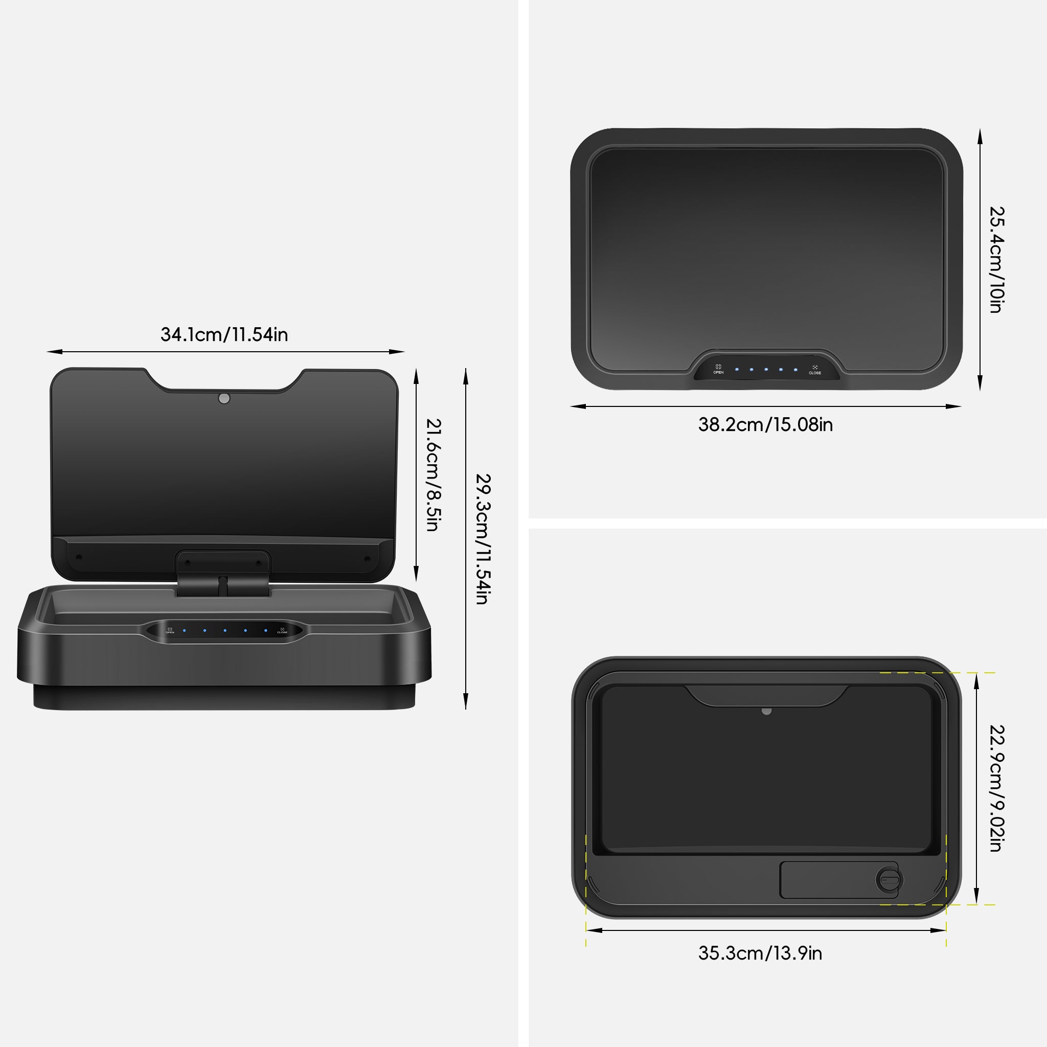 eko-replacement-sensor-lid-for-mirage-t-50l-model-ek9278tp-50l-mbs-matte-black image 3