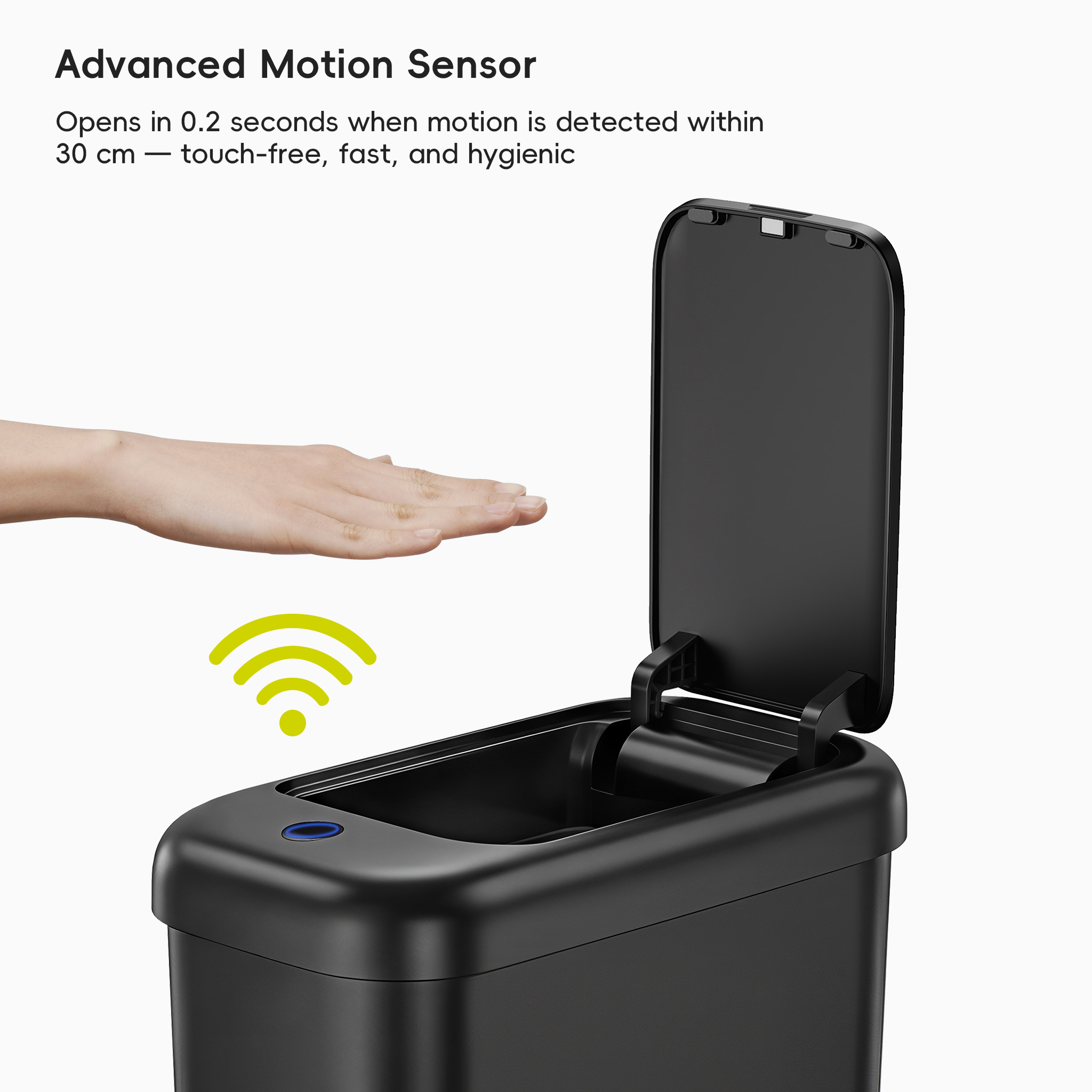 eko-morandi-slim-touchless-motion-sensor-bathroom-trash-can-10l-2-6-gallon-with- image 3