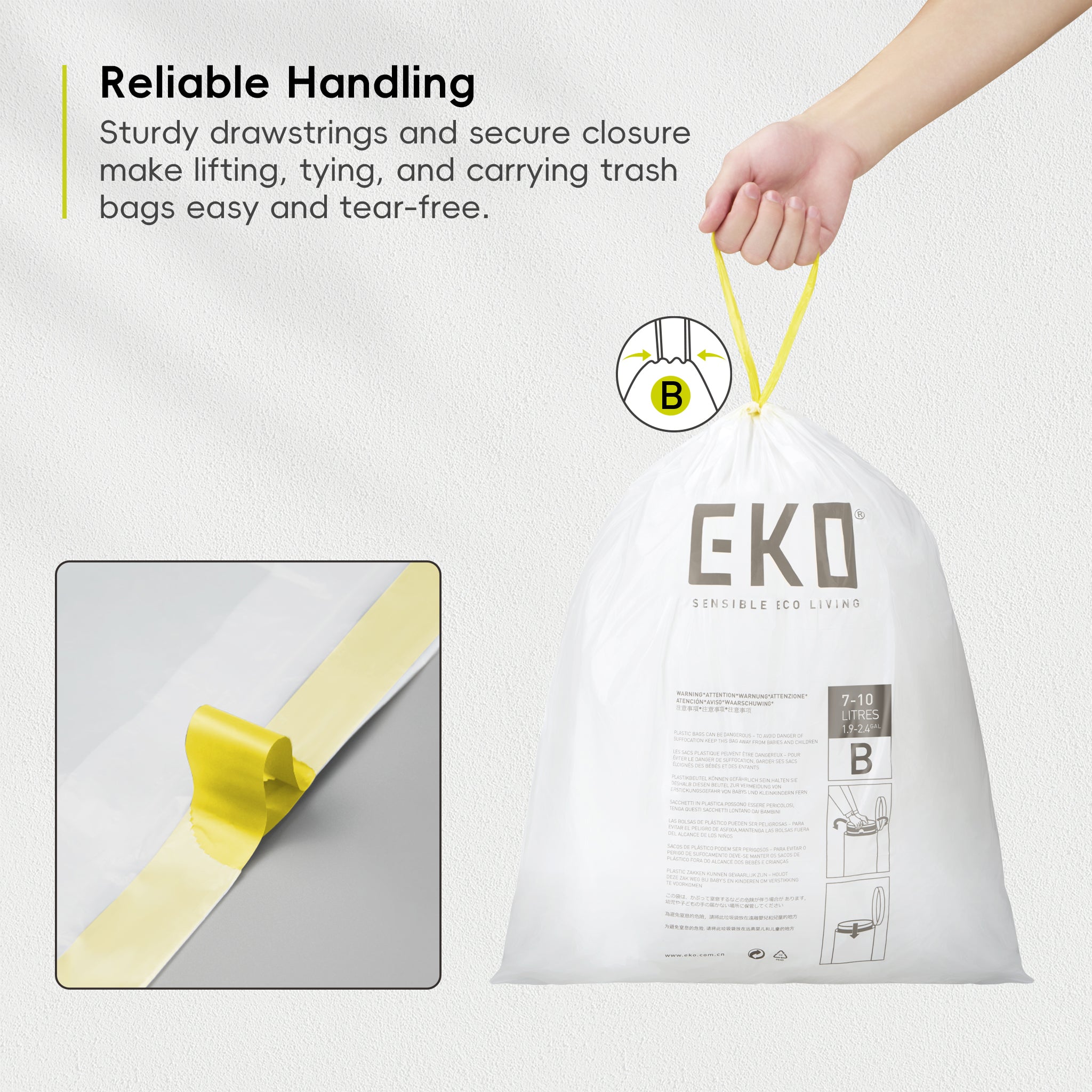 eko-code-b-2-6-gallon-7-10l-trash-bags-80-count-easy-dispense-roll image 4