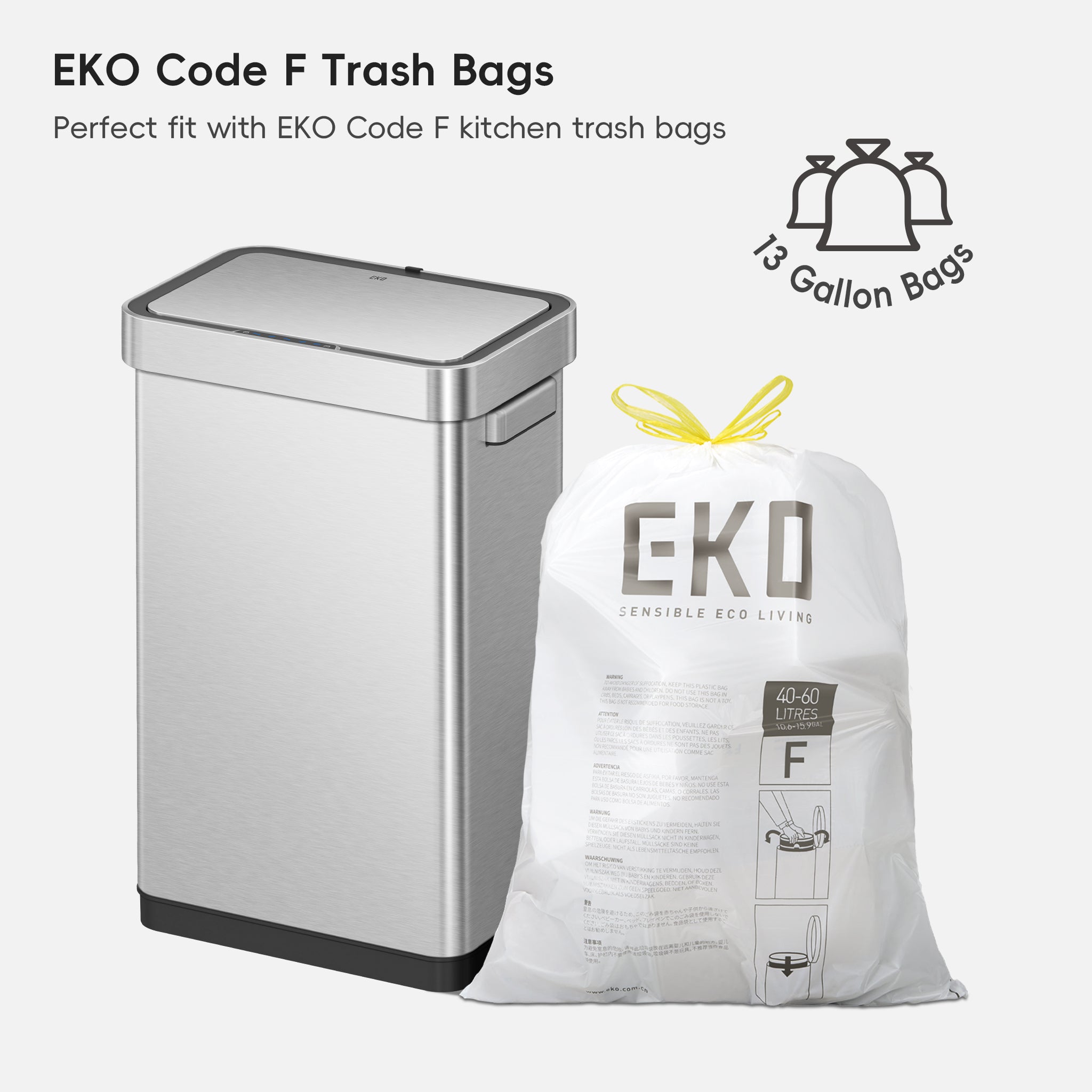 eko-deluxe-mirage-t-50-liter-13-gallon-motion-sensor-trash-can-matte-stainless-s image 8