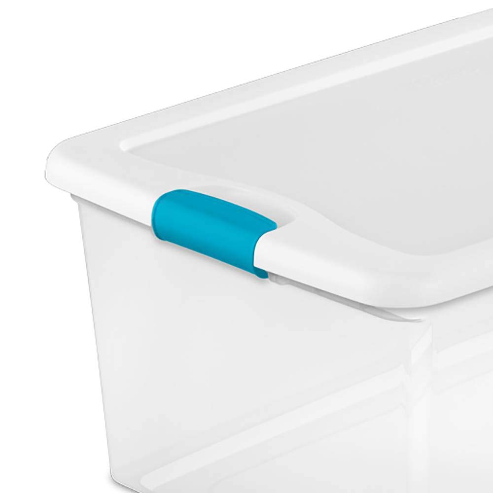 sterilite-106-quart-66-quart-clear-latching-storage-totes-with-secure-lids-4-pac image 4