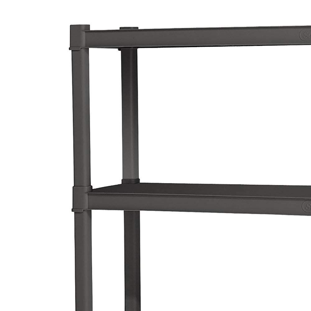 sterilite-4-shelf-durable-solid-surface-shelving-unit-flat-gray-12-pack image 4