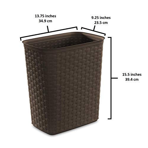 sterilite-weave-5-8-gallon-plastic-wastebasket-6-pack image 7