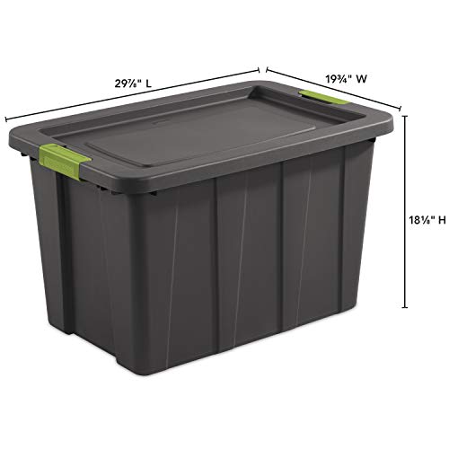 sterilite-30-gal-latching-tuff1-storage-tote-stackable-gray-4-pack image 8