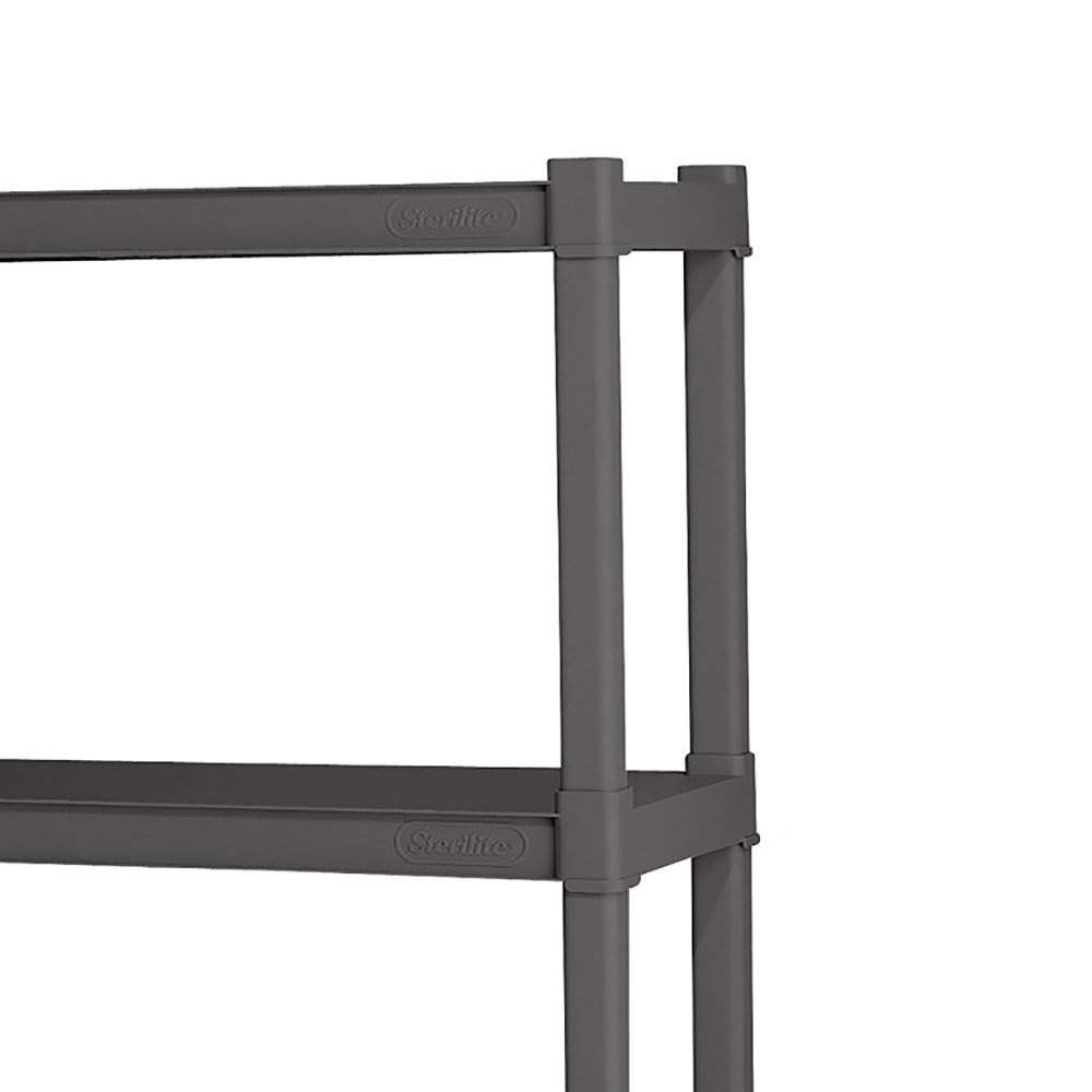 sterilite-4-shelf-durable-solid-surface-shelving-unit-flat-gray-12-pack image 5