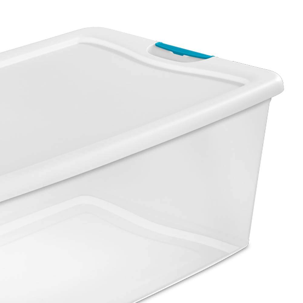 sterilite-106-quart-66-quart-clear-latching-storage-totes-with-secure-lids-4-pac image 6