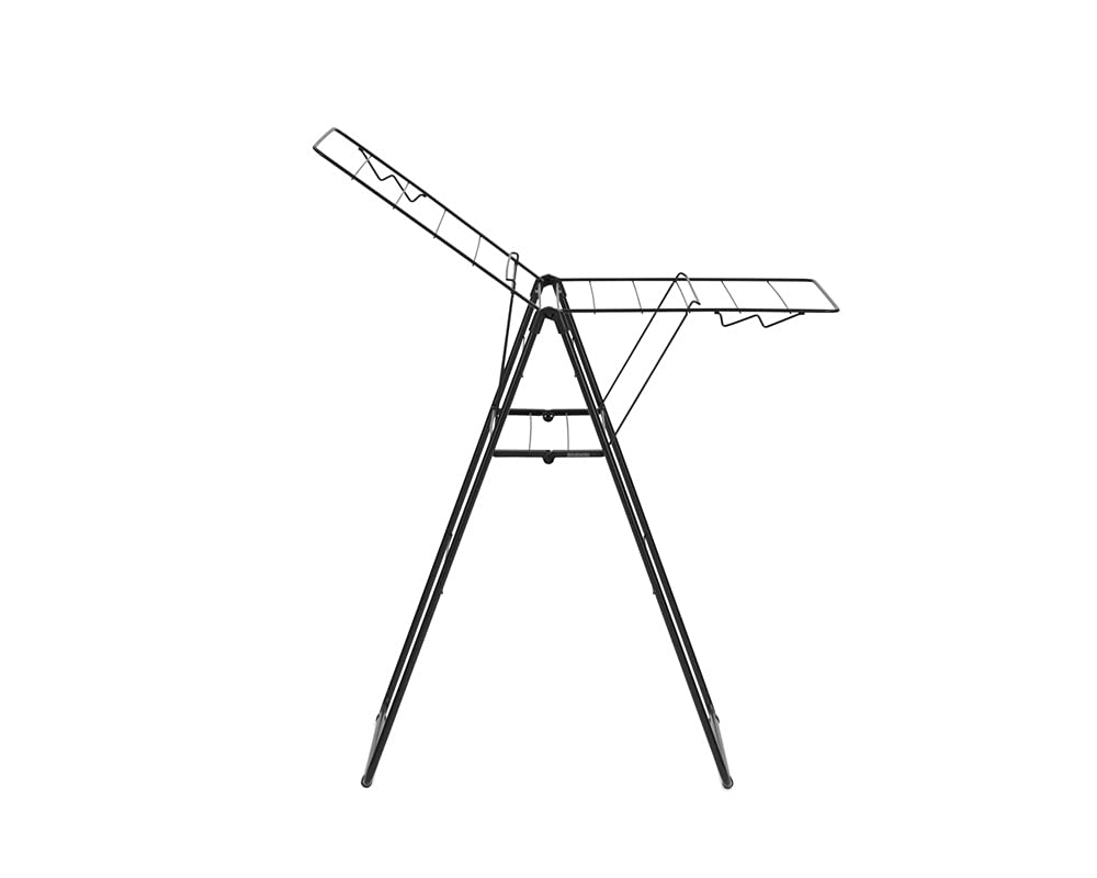 brabantia-hangon-compact-clothes-drying-rack-49ft-15m-matt-black-with-2-fold-out image 5